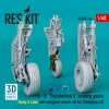 RESKIT RSU48-0544 A-10 Thunderbolt II landing gears (Early & Late) with weighted wheels set for HobbyBoss kit (Metal+3D Printed) 1/48